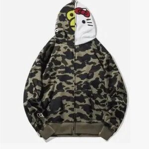 Hello Kitty Camouflage Bape Hoodie